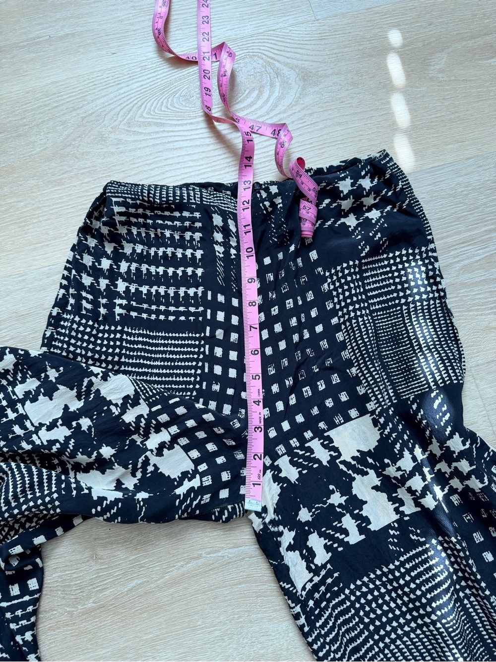 $285 Vintage Winter Kate Silk Wide Leg Pants Culottes High Rise S Tall Palazzo - Picture 10 of 12
